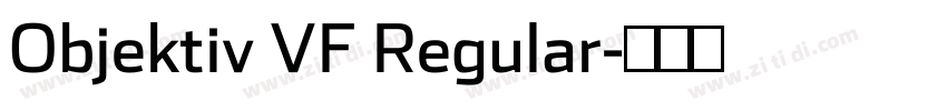 Objektiv VF Regular字体转换